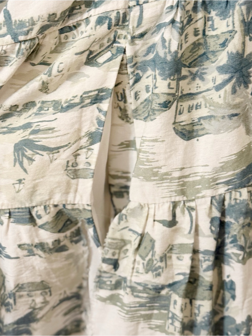 Abercrombie & Fitch Green Toile Maxi Dress XL - Picture 4 of 6